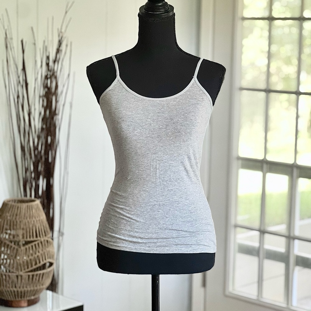Holliser Gray Spaghetti Strap Tank Top Size X Small